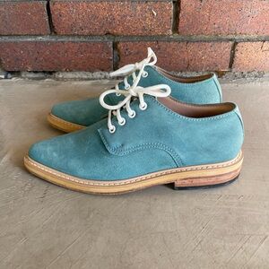 Oliver Clark | Turquoise Blue Suede Loafers